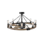Hinkley Lighting 902928FMB-LWD Matte Black Sawyer 36'' With 28'' Led Smart Fandelier Image 1