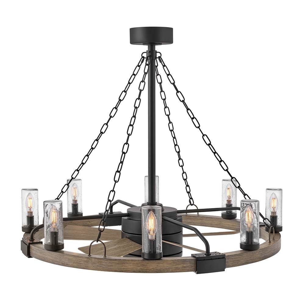 Hinkley Lighting 902928FMB-LWD Matte Black Sawyer 36'' With 28'' Led Smart Fandelier Image 9