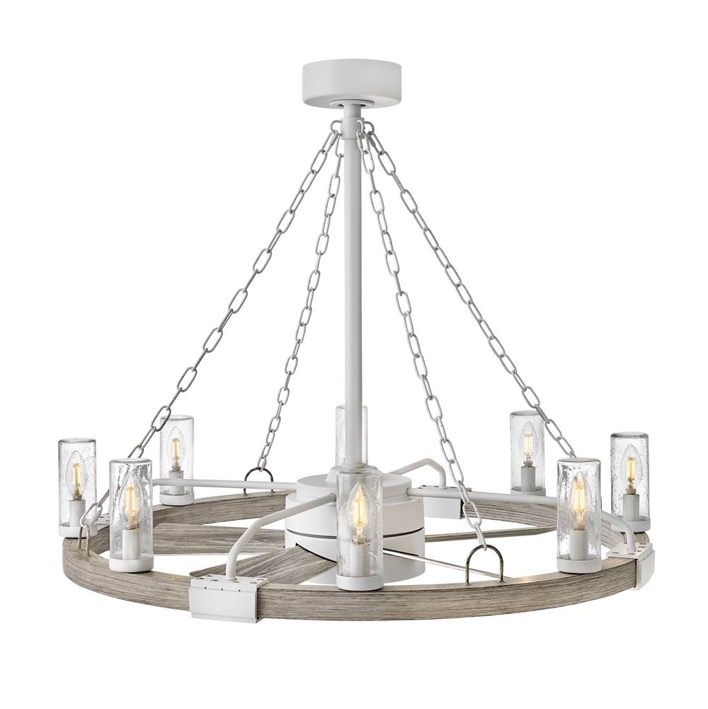 Hinkley Lighting 902928FMW-LWD Matte White Sawyer 36'' With 28'' Led Smart Fandelier Image 9