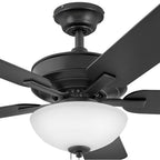 Hinkley Lighting 903352FMB-LIA Matte Black Metro Illuminated 52'' Led Fan Image 2