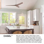 Hinkley Lighting 903744FMW-NDD Matte White Chisel 44'' Smart Fan Image 2