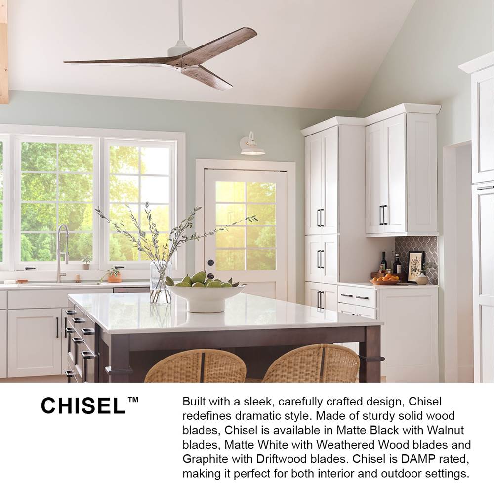 Hinkley Lighting 903760FMB-NDD Matte Black Chisel 60'' Smart Fan Image 2