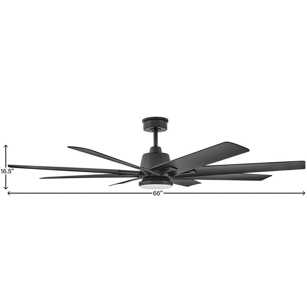 Hinkley Lighting 904566FMB-LWD Matte Black Concur 66'' Led Fan Image 4