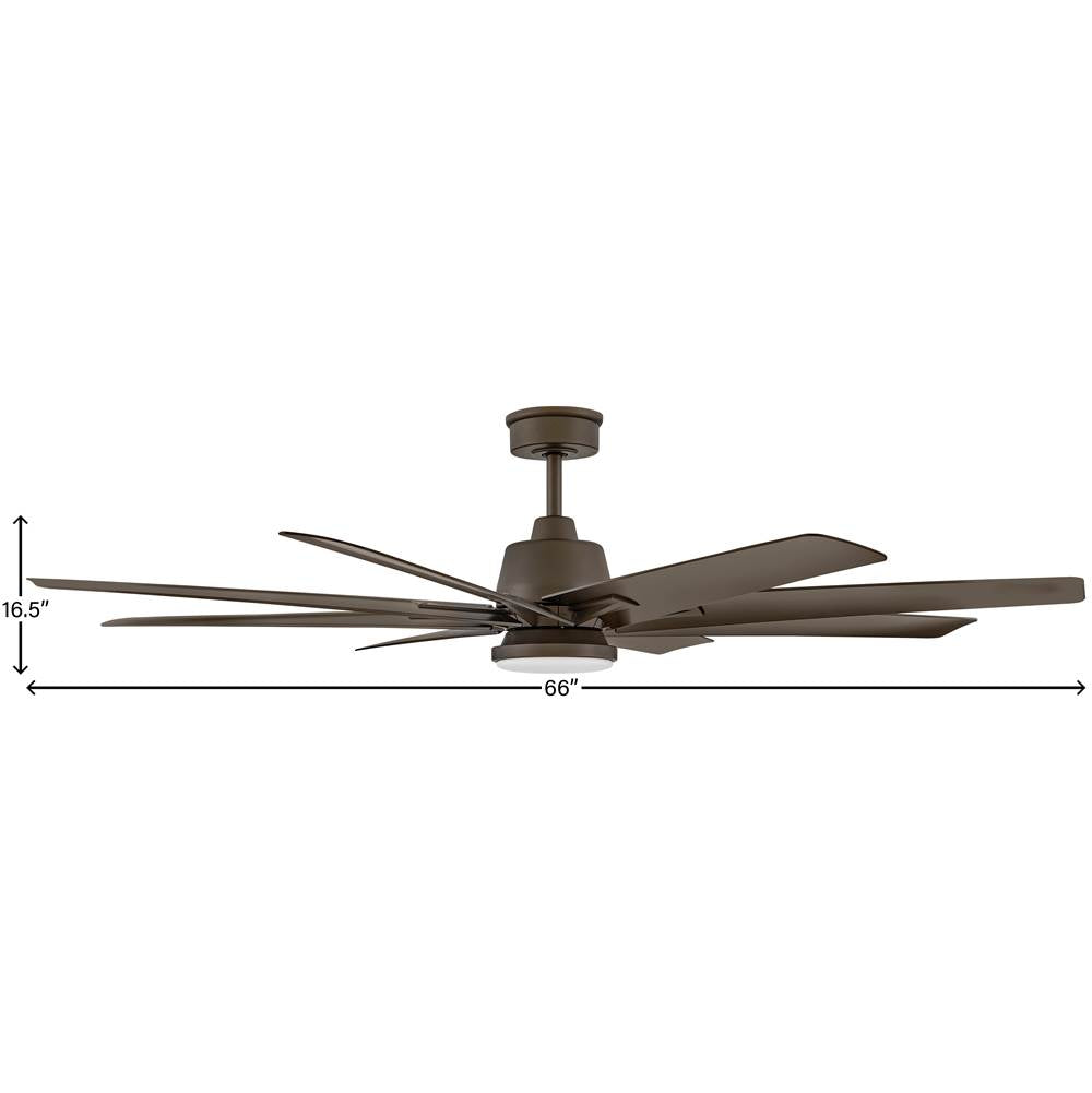 Hinkley Lighting 904566FMM-LWD Metallic Matte Bronze Concur 66'' Led Fan Image 4