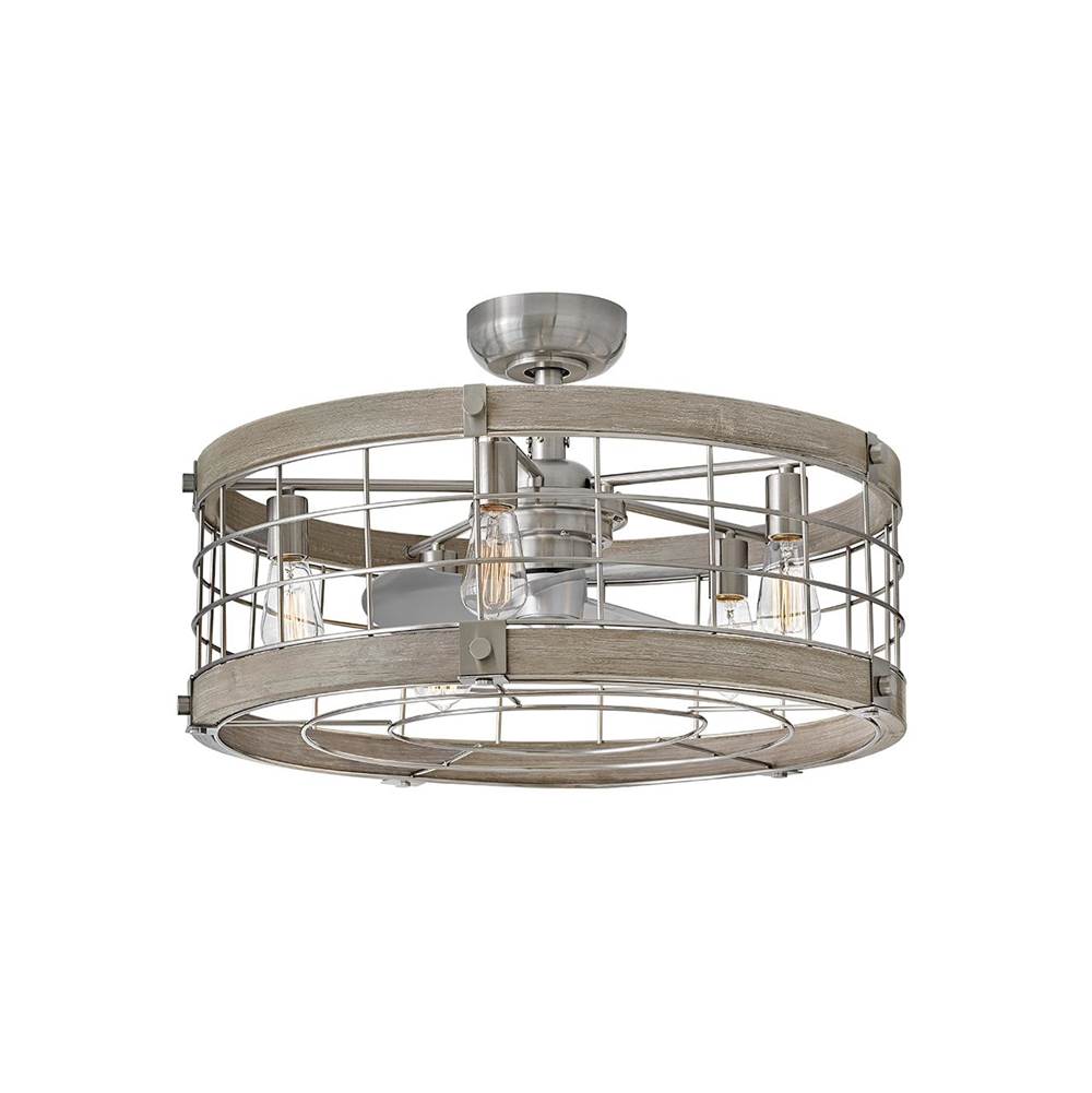 Hinkley Lighting 904627FBN-LIA Brushed Nickel Bryce 27'' Led Fandelier Image 1