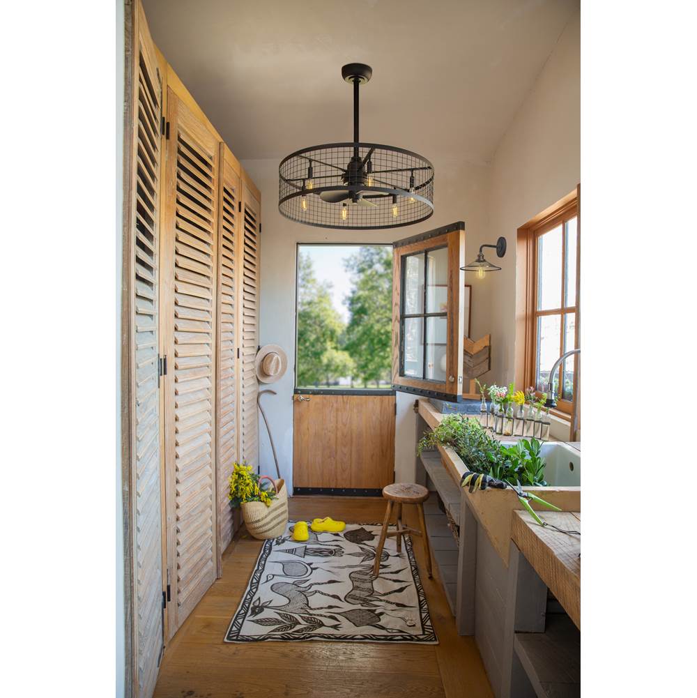 Hinkley Lighting 904730FMB-LIA Matte Black Finnigan 30'' Led Fandelier Image 8
