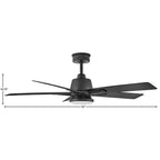 Hinkley Lighting 905152FMB-LWD Matte Black Alta 52'' Led Fan Image 5
