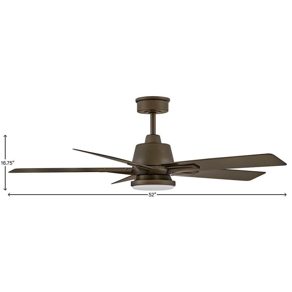 Hinkley Lighting 905152FMM-LWD Metallic Matte Bronze Alta 52'' Led Fan Image 4