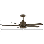 Hinkley Lighting 905152FMM-LWD Metallic Matte Bronze Alta 52'' Led Fan Image 4