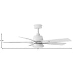 Hinkley Lighting 905152FMW-LWD Matte White Alta 52'' Led Fan Image 4