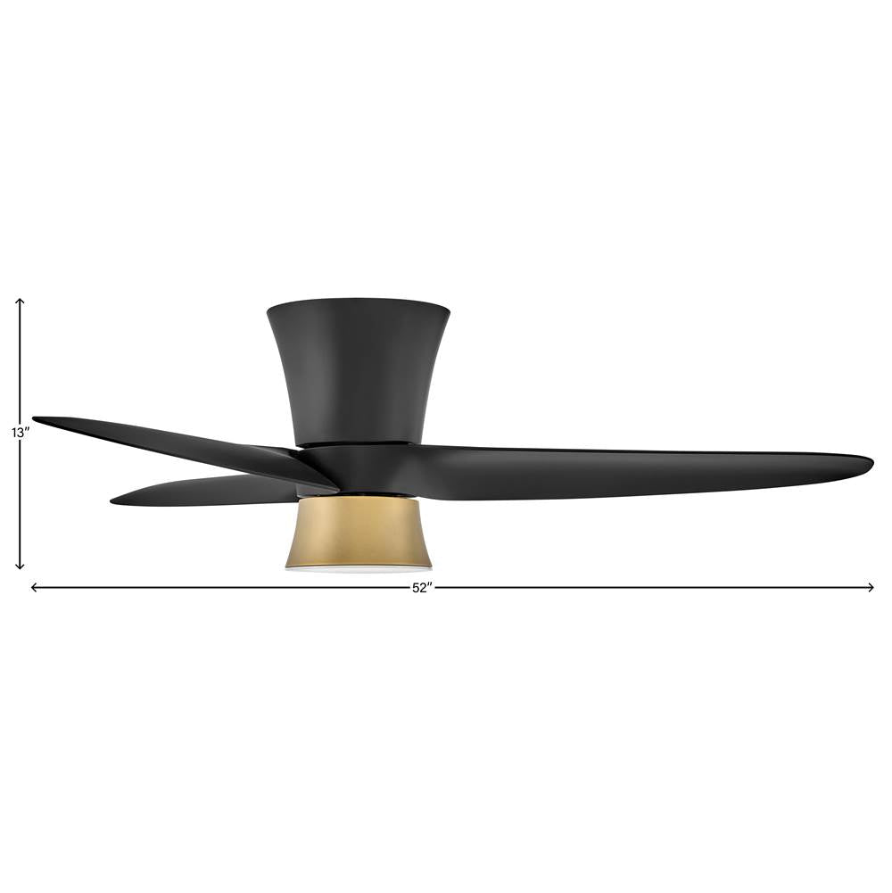 Hinkley Lighting 905452FMB-LDD Matte Black Neo 52'' Led Fan Image 4