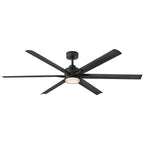 Hinkley Lighting 910566FMB-LWD Matte Black Valor 66'' Led Smart Fan Image 1