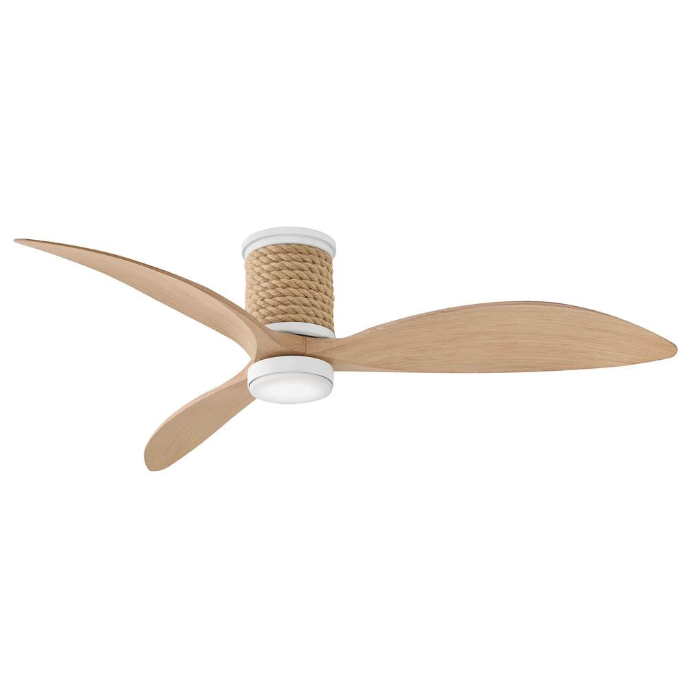 Hinkley Lighting 943160FMN-LDD Matte White Marin Flush 60'' Led Smart Fan Image 1