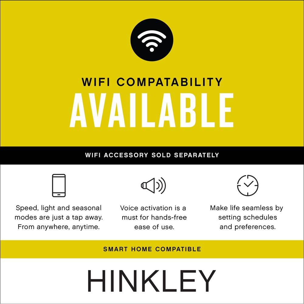 Hinkley Lighting CWT902852 Black Wifi Control Ventus 52'' Image 2