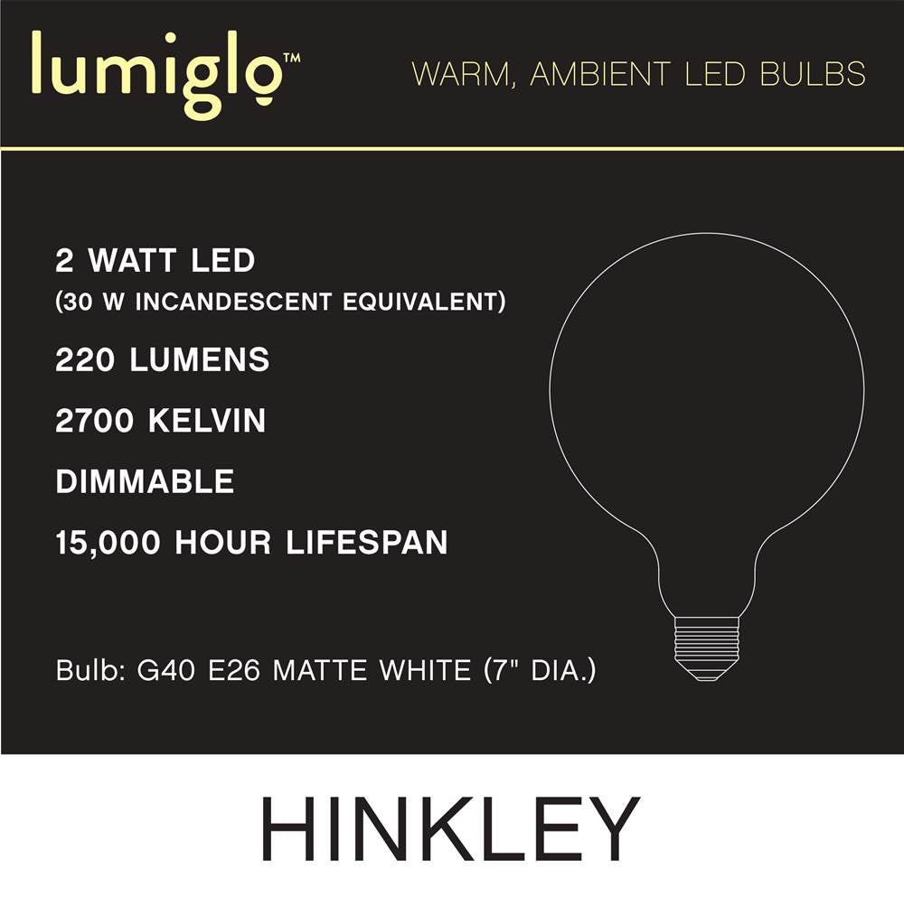 Hinkley Lighting E26G402277MW  Led Bulb Image 4