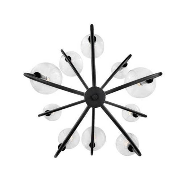 Hinkley Lighting 30527BK Black Medium Multi Tier Chandelier Image 2