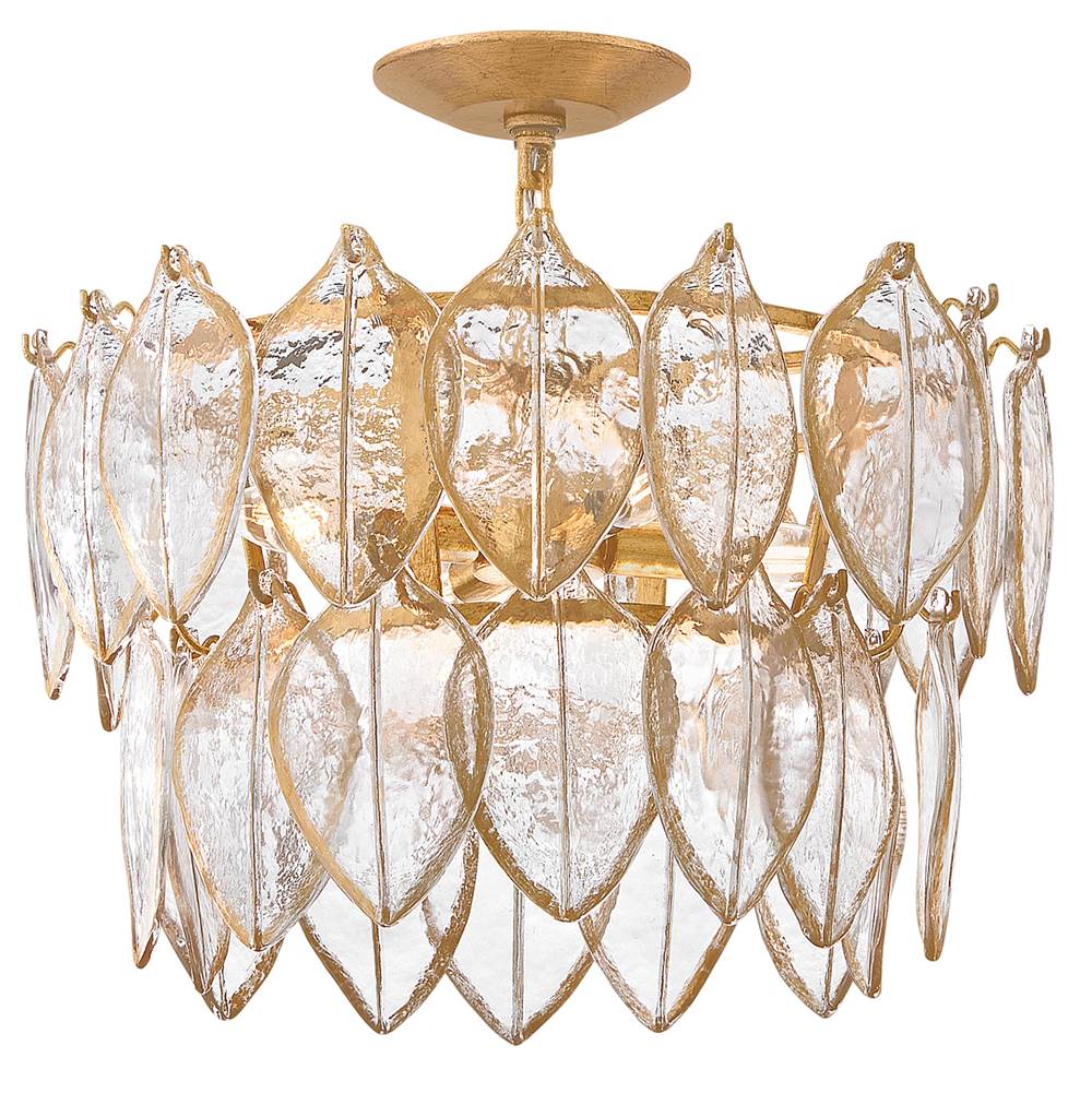Hinkley Lighting FR32603DA Distressed Brass Medium Convertible Semi Flush Image 1