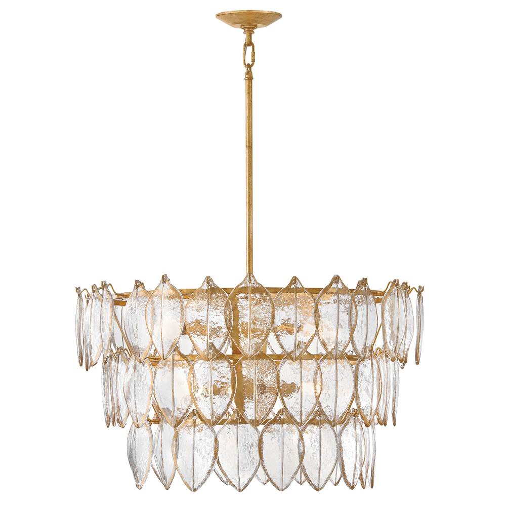 Hinkley Lighting FR32604DA Distressed Brass Medium Chandelier Image 1