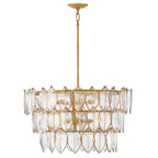 Hinkley Lighting FR32604DA Distressed Brass Medium Chandelier Image 1