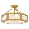 Hinkley Lighting FR41533LCB Lacquered Brass Medium Semi Flush Mount Image 1
