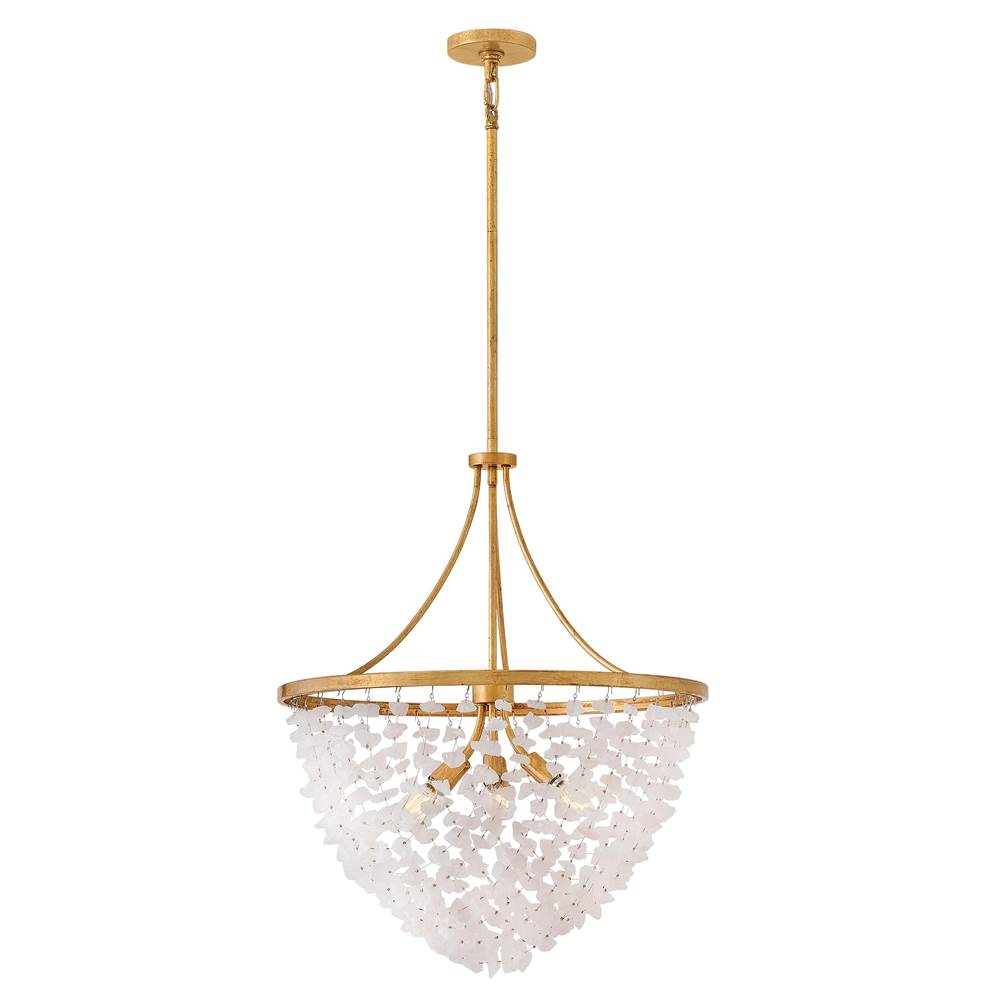 Hinkley Lighting FR41594DA Distressed Brass Medium Chandelier Image 1