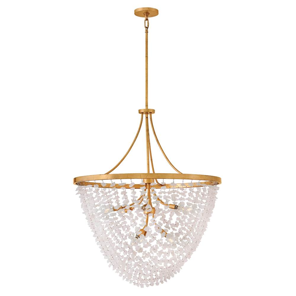 Hinkley Lighting FR41595DA Distressed Brass Medium Chandelier Image 1