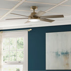 Hunter 51852 Burnished Brass 52 Inch Donatella Burnished Brass Ceiling Fan With Led Light Kit And Handheld Remote Image 5
