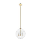 Hunter 19557 Palm Gold Hunter High Oaks Palm Gold 3 Light Pendant Ceiling Light Fixture Image 1