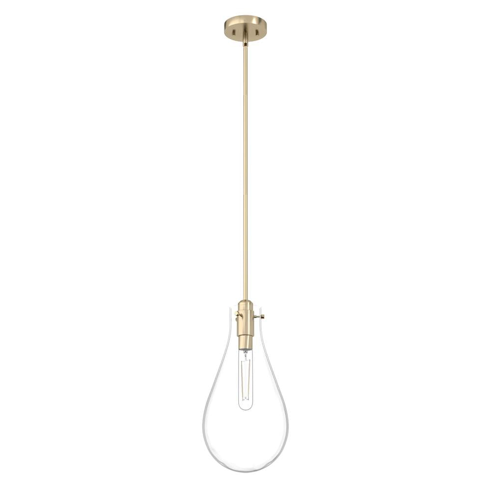 Hunter 19562 Palm Gold Hunter Lundin Palm Gold 1 Light Pendant Ceiling Light Fixture Image 1