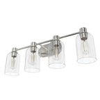 Hunter 19710 Brushed Nickel Lochemeade 4 Light Vanity Image 3
