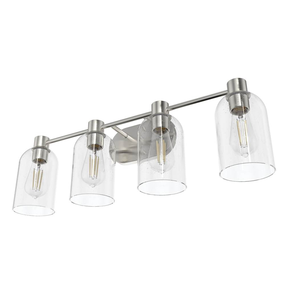 Hunter 19710 Brushed Nickel Lochemeade 4 Light Vanity Image 3