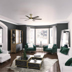 Hunter 51852 Burnished Brass 52 Inch Donatella Burnished Brass Ceiling Fan With Led Light Kit And Handheld Remote Image 4