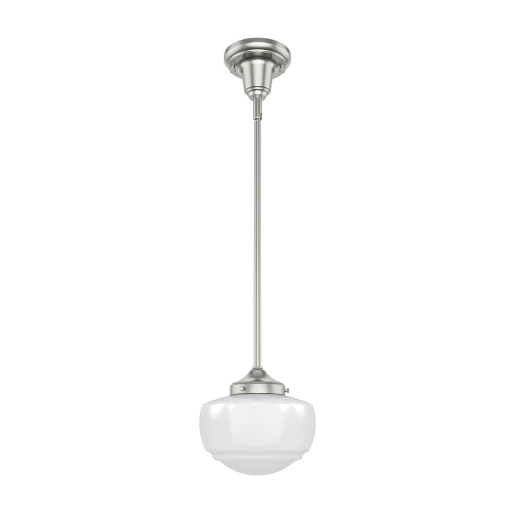 Hunter 19026 Brushed Nickel Hunter Saddle Creek Brushed Nickel 10 Light Pendant Ceiling Light Fixture Image 1