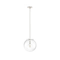 Hunter 19661 Brushed Nickel Hunter Sacha Brushed Nickel 1 Light Pendant Ceiling Light Fixture Image 1