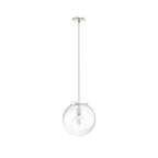 Hunter 19661 Brushed Nickel Hunter Sacha Brushed Nickel 1 Light Pendant Ceiling Light Fixture Image 1