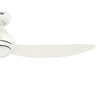 Hunter 52830 Matte White 52 Inch Mazzini Energy Star Matte White Damp Rated Ceiling Fan And Handheld Remote Image 2