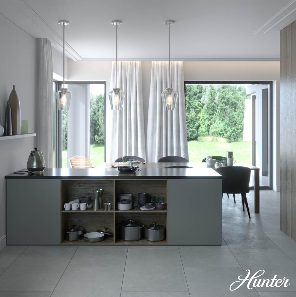 Hunter Vidria 1 Light Mini Pendant