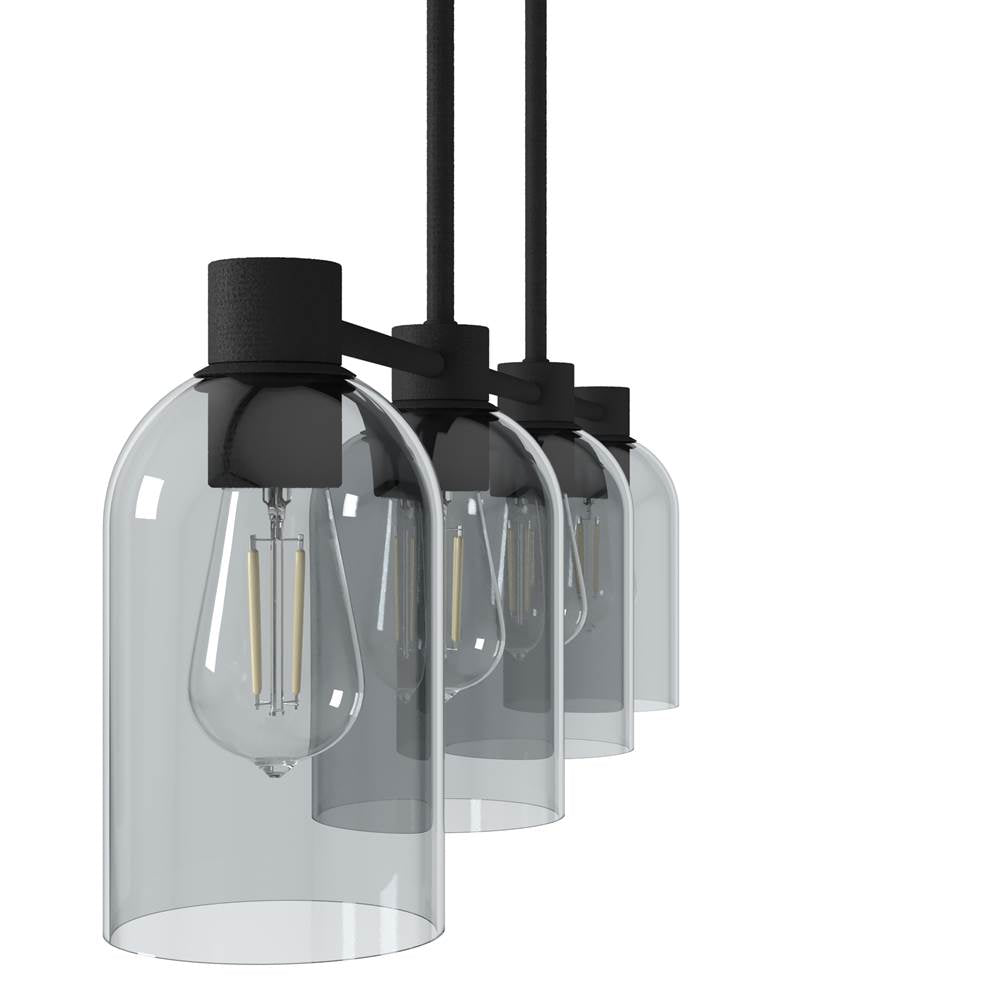 Hunter 19715 Natural Iron Lochemeade 4 Light Linear Chandelier Image 4