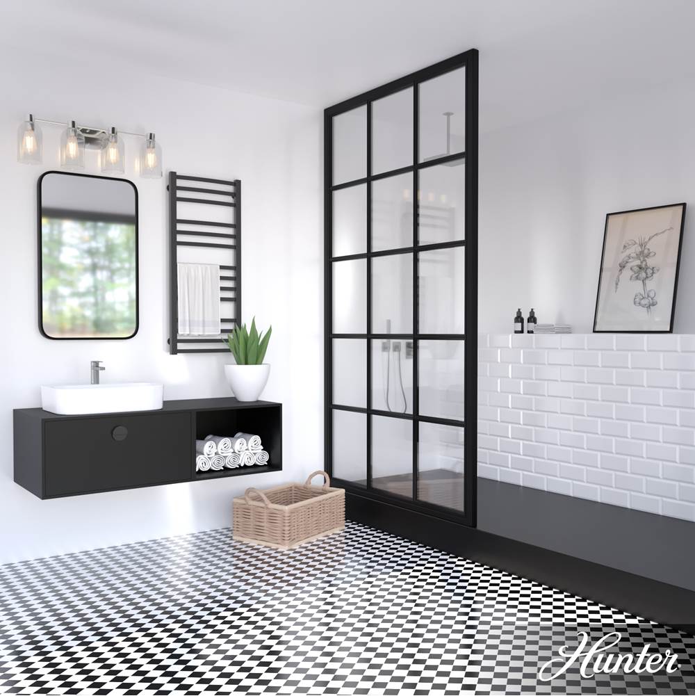 Hunter Lochemeade 4 Light Vanity