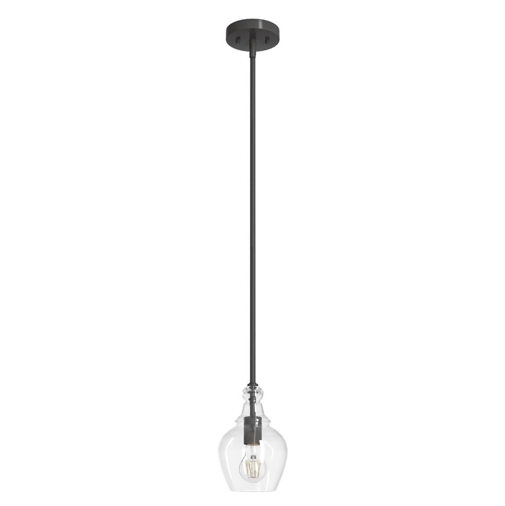 Hunter 19568 Noble Bronze Hunter Maple Park Noble Bronze 1 Light Pendant Ceiling Light Fixture Image 1