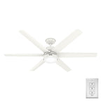 Hunter 52370 Fresh White 60in Skysail -fresh White Image 5
