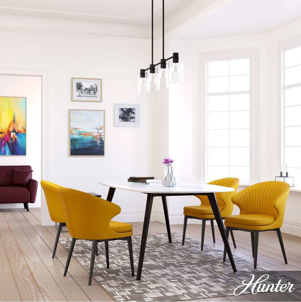 Hunter Lochemeade 4 Light Linear Chandelier