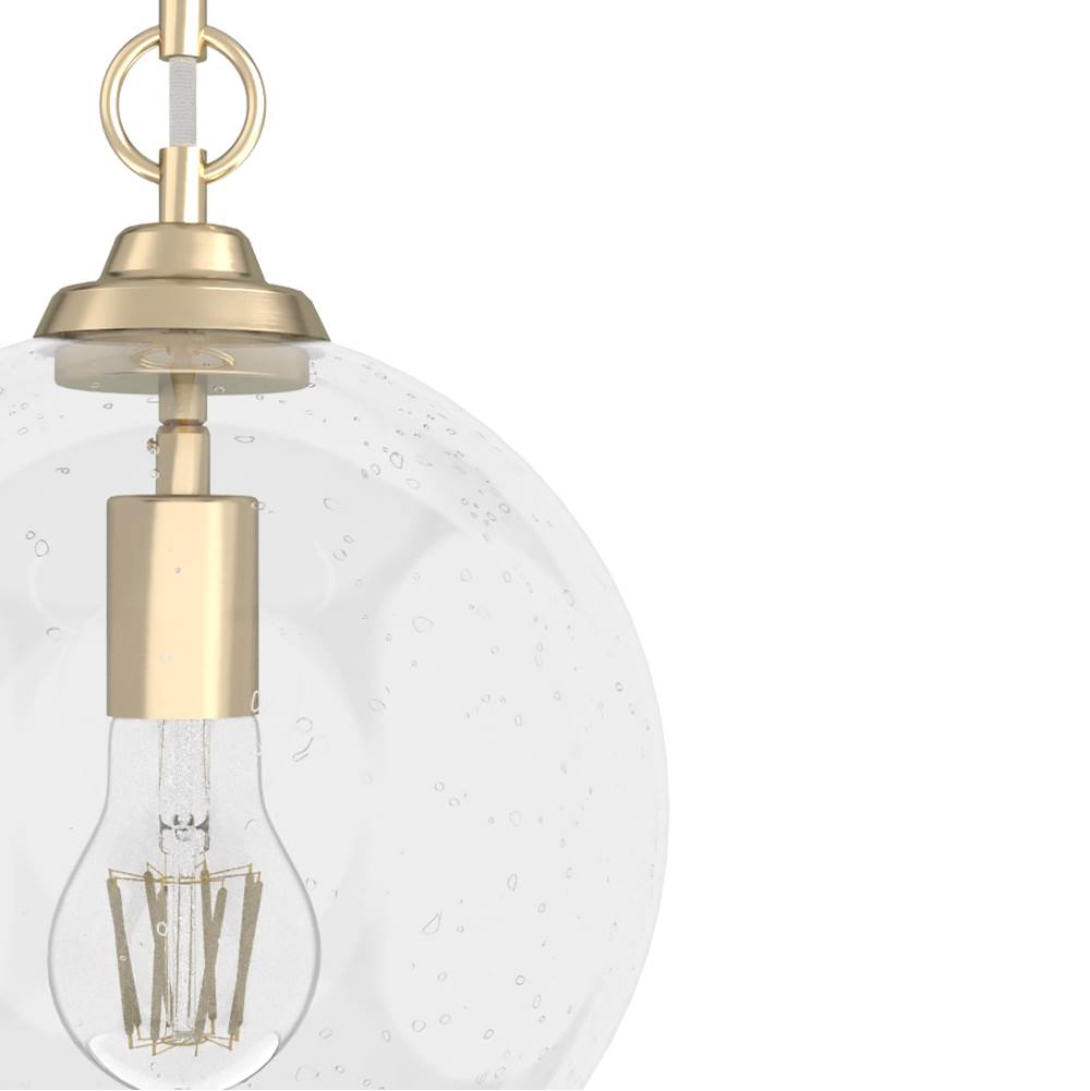 Hunter 19559 Palm Gold Hunter High Oaks Palm Gold 1 Light Pendant Ceiling Light Fixture Image 2
