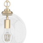Hunter 19559 Palm Gold Hunter High Oaks Palm Gold 1 Light Pendant Ceiling Light Fixture Image 2