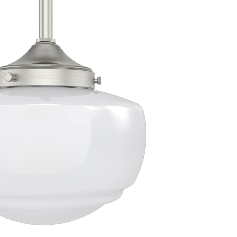 Hunter 19026 Brushed Nickel Hunter Saddle Creek Brushed Nickel 10 Light Pendant Ceiling Light Fixture Image 3