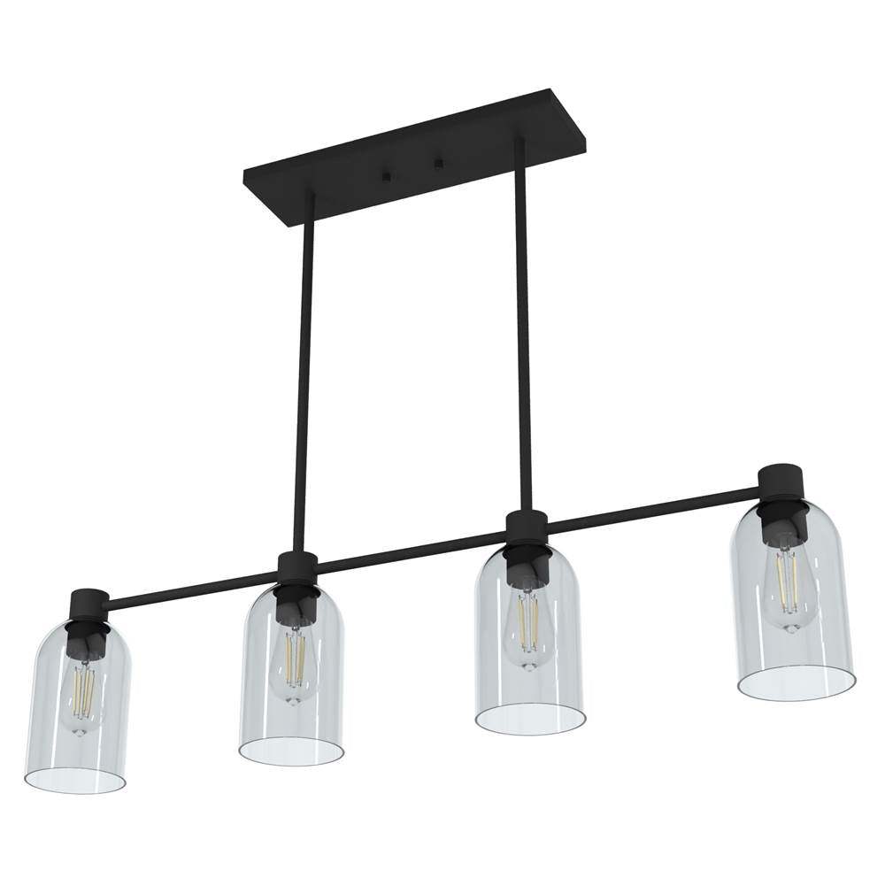 Hunter 19715 Natural Iron Lochemeade 4 Light Linear Chandelier Image 2