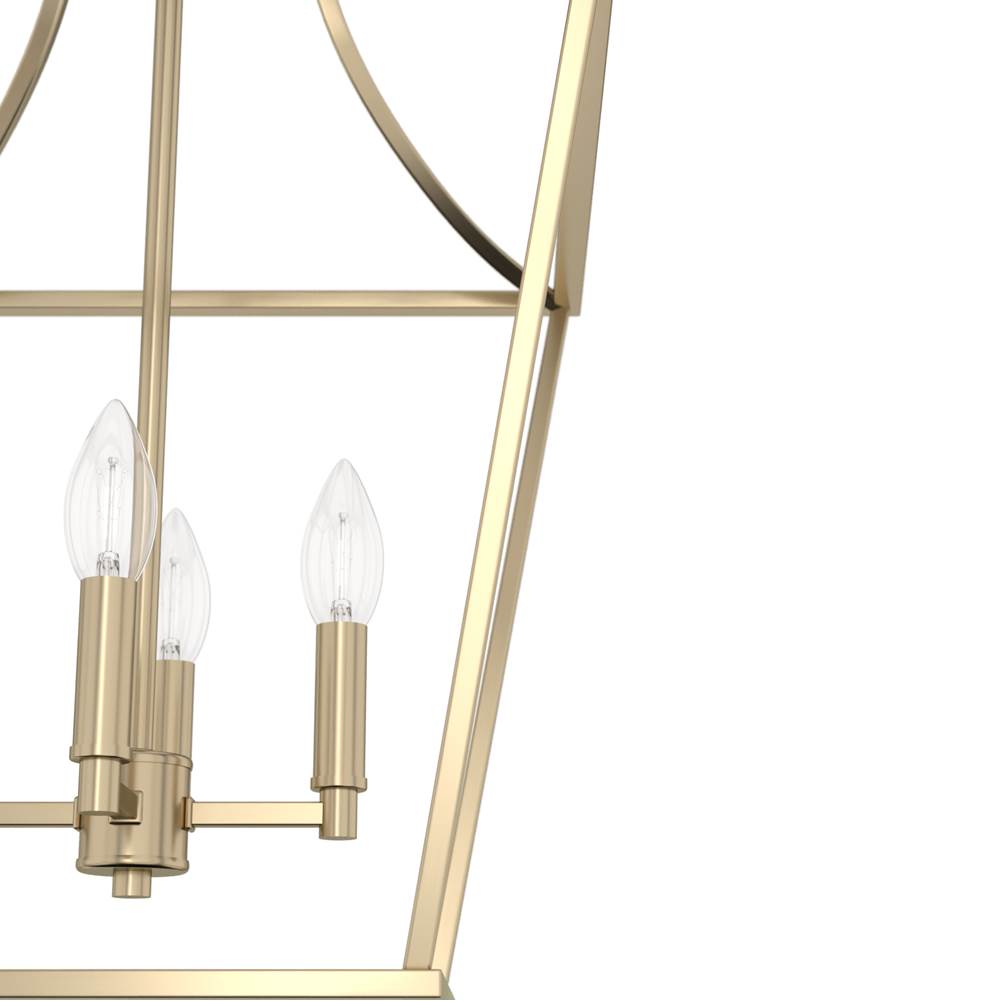 Hunter 19069 Alturas Gold Hunter Laurel Ridge Alturas Gold 4 Light Pendant Ceiling Light Fixture Image 2