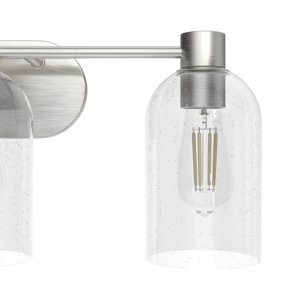 Hunter 19708 Brushed Nickel Lochemeade 3 Light Vanity Image 3