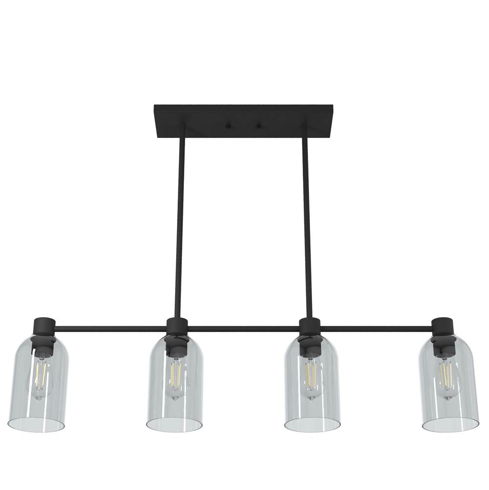 Hunter 19715 Natural Iron Lochemeade 4 Light Linear Chandelier Image 3