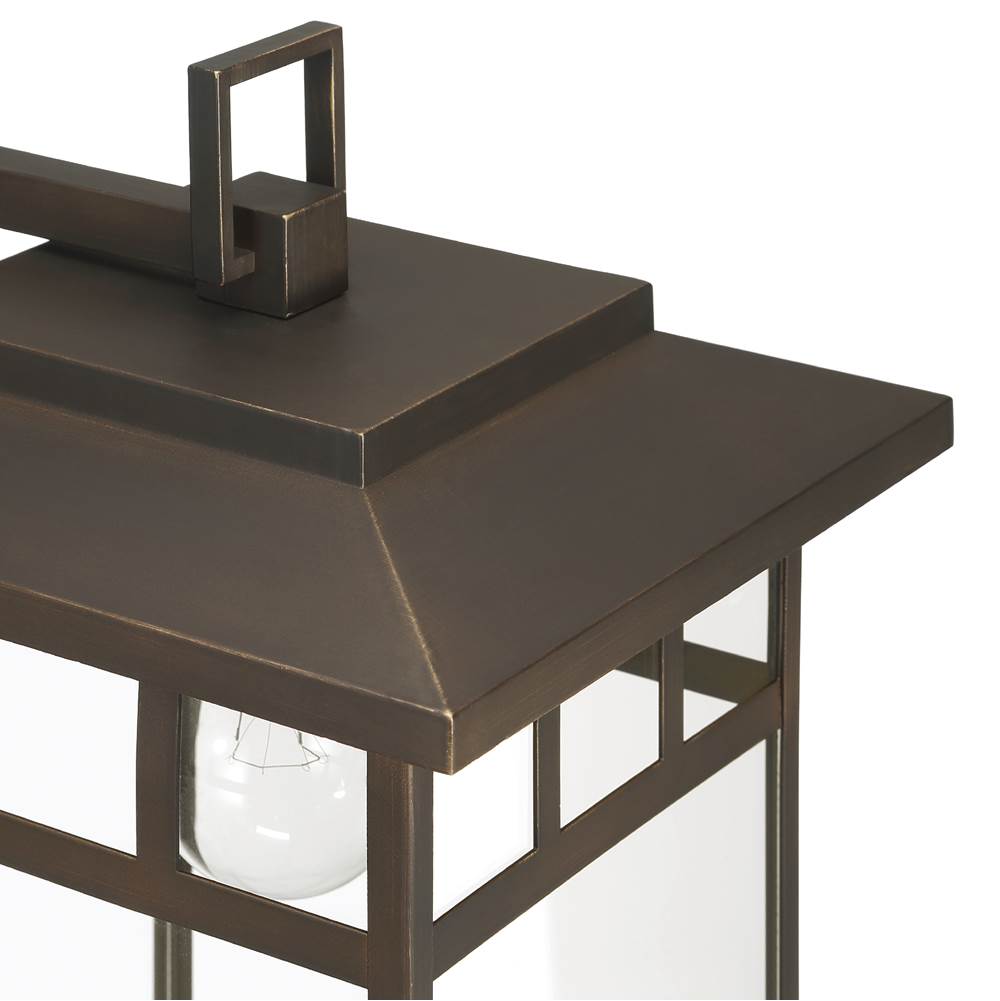 Hunter 46073 Matte Bronze Hunter Yancy House Matte Bronze With Clear Glass 1 Light Image 4